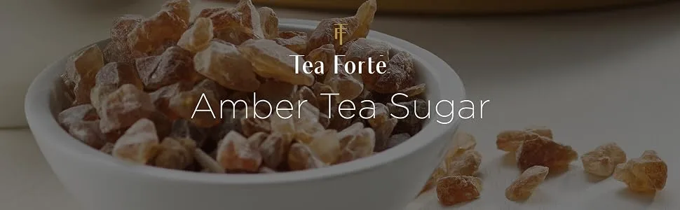 Tea Forte Beet Sugar for Tea and Coffee, Amber Rock Sugar, 2 Pound Bag Beet Sugar 2 Pound (Pack of 1) - Amber Beet Sugar