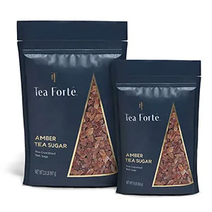 Tea Forte Beet Sugar for Tea and Coffee, Amber Rock Sugar, 2 Pound Bag Beet Sugar 2 Pound (Pack of 1) - Amber Tea Sugar