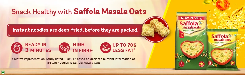 Saffola Masala Oats Veggie Twist 1 Kg - product information 3