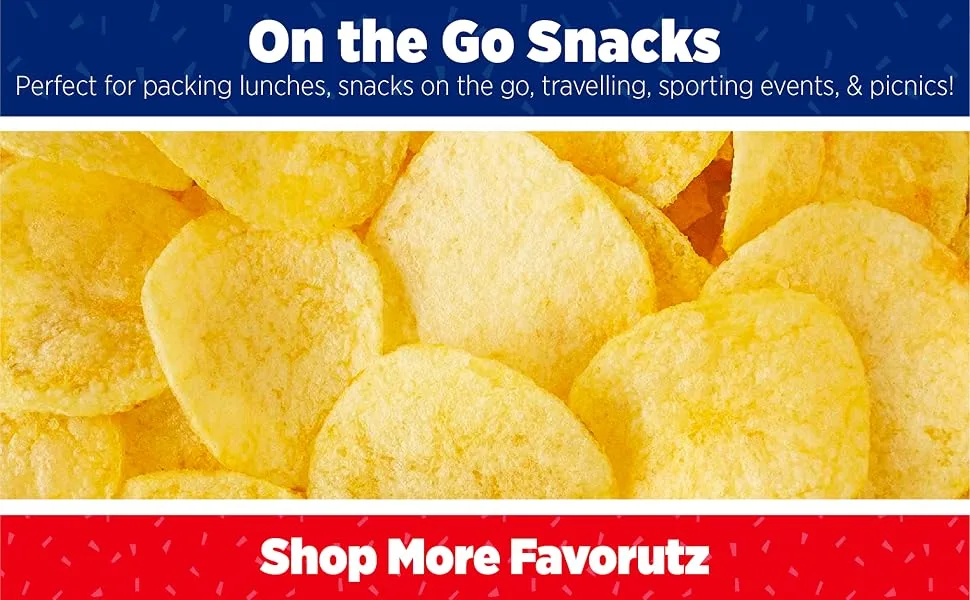 Utz Crab Crispy Fresh Potato Chips, 42 Count, Perfect for Vending Machines, Individual Snacks to Go, Trans-Fat Free, 1 Oz Crab Chips - On the go snacks