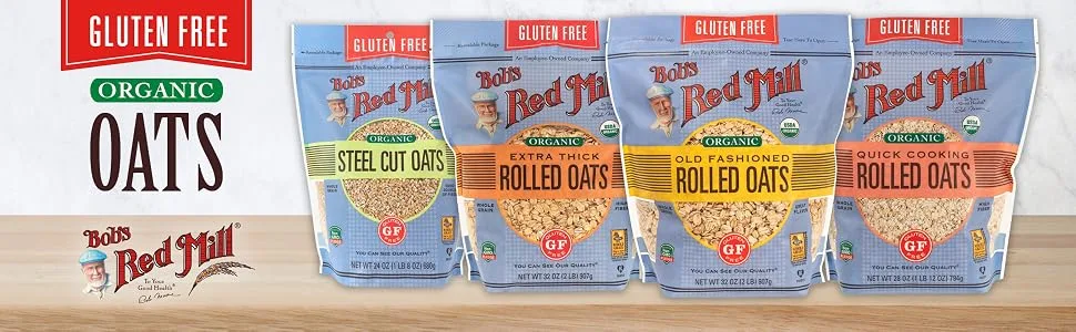 Bob's Red Mill Gluten Free Organic Old Fashioned Rolled Oats, 2 Pound (Pack of 1) - product information 1