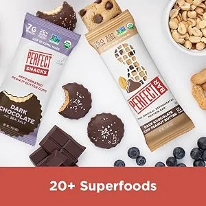 Perfect Bar Original Refrigerated Protein Bar, Chocolate Hazelnut Crisp, 2.3 Ounce Bars, 8 Count Chocolate Hazelnut Crisp 8 Count (Pack of 1) - 20+ Superfoods