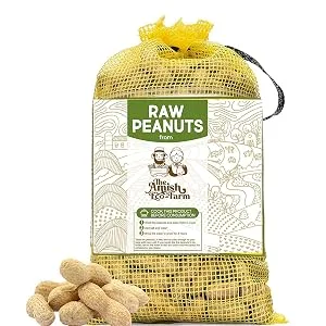 Raw Peanuts in Shell from The Amish Eco-Farm 2lbs ((Great for Boiling, Squirrels and Birds) - 2lbs