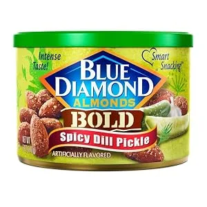 Blue Diamond Almonds, Bold Sweet Thai Chili, 6 Ounce with Blue Diamond Almonds, BOLD Spicy Dill Pickle, 6 Ounce - product information 3