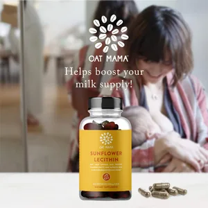 Oat Mama Lactation Supplement | Sunflower Lecithin Softgels That Help Prevent Plugged Ducts and Improve Milk Flow for Breastfeeding Moms (100 Softgels, 1200 mg) Sunflower Lecithin (Plugged Ducts & Improved Flow) - oat mama