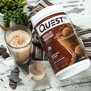 Quest Nutrition Mini Chocolate Chip Cookie Dough Protein Bars, High Protein, Low Carb, Keto Friendly, 14 Count - powder, shakes, chocolate