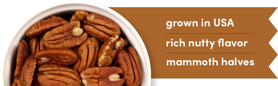Terrasoul Superfoods Organic Pecans, 11 Oz - Mammoth Halves | Fresh | Raw - pecans