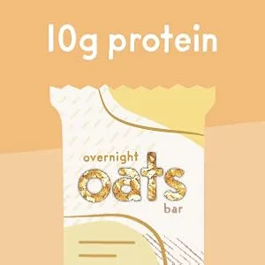 Overnight Oats Bar Apple Cinnamon, 11.7 Ounces, 9 Count Apple Cinnamon 9 Count (Pack of 1) - 10 g protein