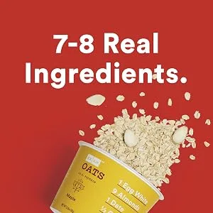 RXBAR, Rx A.M. Oats, Apple Cinnamon, 12ct, 2.18oz Cups, 12 Gluten Free Oatmeal Cups - RX OAts