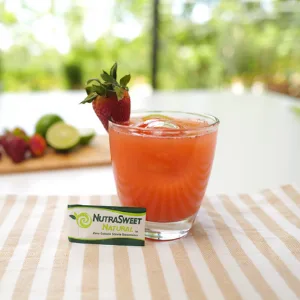 NutraSweet Natural Zero Calorie Stevia Sweetener-Natural Sugar Substitute, Sugar Like Taste, Diabetes-friendly, Keto-friendly - 70 count packets - Strawberry Lemonade