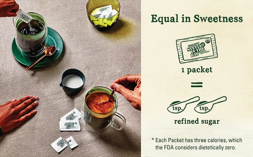 ORGANIC STEVIA IN THE RAW, Zero-Calorie Sweetener Packets 300 Count (1 Pack) 300 Count (Pack of 1) - Stevia in the raw