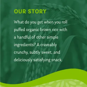 Friendly Grains - Crunchy Rollers - Organic Rice Snacks - Original Brown Rice (16 packs of 2) - Crunchy Rollers Story