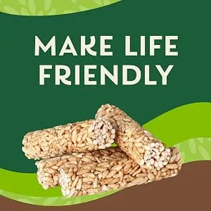 Friendly Grains - Crunchy Rollers - Organic Rice Snacks - Original Brown Rice (16 packs of 2) - Make Life Friendly