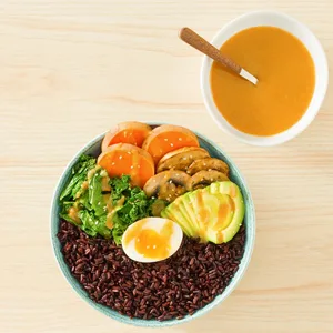 RiceSelect Discoveries Premium Black Rice, Whole Grain, Gluten-Free, Non-GMO, Vegan, 14.5-Ounce Jar - Miso Black Rice Bowl Recipe