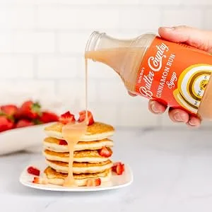 Rich & Creamy Buttermilk Syrup White Raspberry Flavor by Uncle Bob's Butter Country 16 fl oz/4 Pack White Raspberry 4 Pack - cinnamon syrup