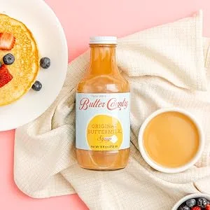 Rich & Creamy Buttermilk Syrup White Raspberry Flavor by Uncle Bob's Butter Country 16 fl oz/4 Pack White Raspberry 4 Pack - product information 2