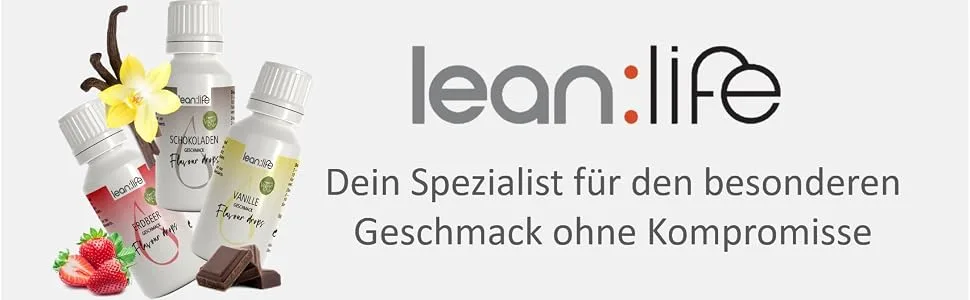 Lean: Life - Flavor drops 30 ml - watermelon - aroma drops for food - sugar -free and low -calorie watermelon 30 ml (1 -pack) - header