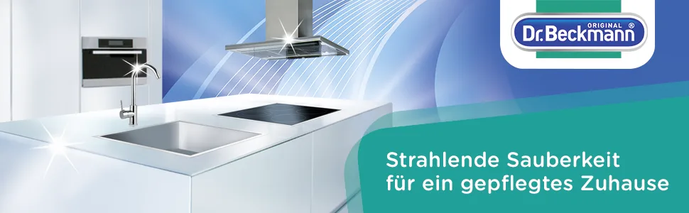 Dr. Beckmann glass ceramic cleaning stone | effective hob cleaner | incl. special sponge 1x 250 g 1 pack - Küchen Reinigung