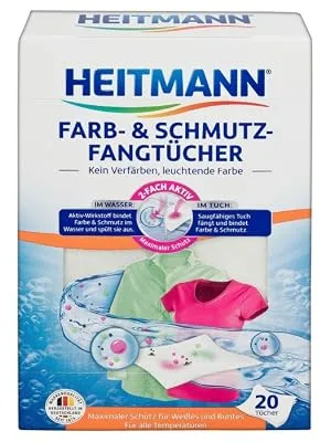 Heitmann colour and dirt catcher cloths double active laundry protection against discolouration and greying 1x20 pieces 1 pack - product information 22