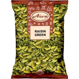 AIVA - Green Raisins - 2 LB | Premium Large Seedless Dried | No Added Sugar| Vegan | Non GMO - Raisin Green