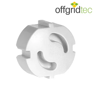 Offgridtec 12 pcs. Child safety lock for socket protection pluggable socket caps white 12x socket cap white - offgridtec kindersicherung steckdosensicherung drehmechanismus sicherung
