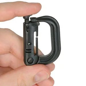 valonic Molle carabiner | plastic snap hook | for backpack belt | black | Molle accessories | Grimlock grimloc - valonic carabiner