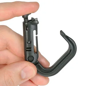 valonic Molle carabiner | plastic snap hook | for backpack belt | black | Molle accessories | Grimlock grimloc - valonic carabiner