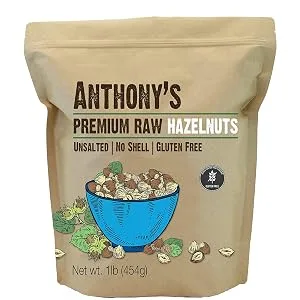 Anthony's Raw Hazelnuts, 1 lb, Gluten Free, Non GMO, Unsalted, No Shell - product information 2