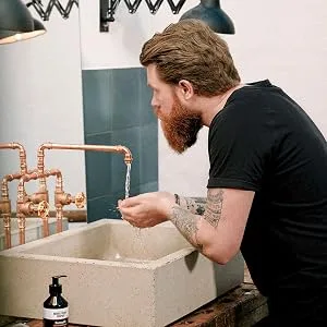 Beard Shampoo (200ml) BROOKLYN SOAP COMPANY Beard soap cleans and cares for the beard reduces dandruff 200 ml (1 pack) - bartseife bartshampoo ausspülen