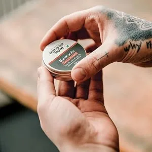 Bartwachs (20g) Brooklyn Soap Company Beard Balm for beard styling from 3-day beard to full beard Strong hold light shine 20 g (1 Pack) - bartwachs