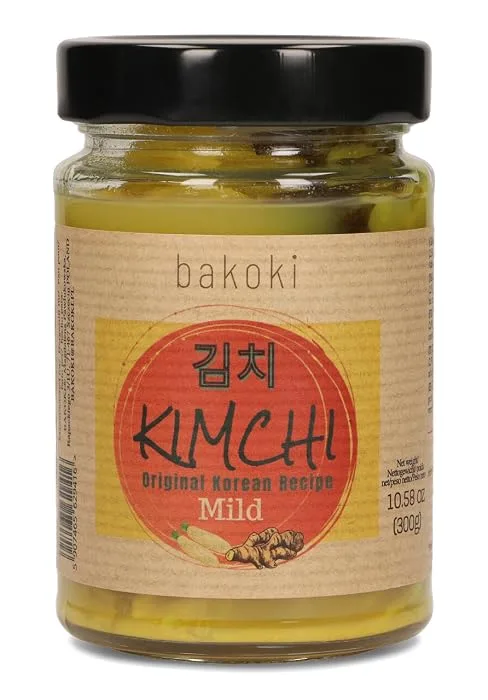 Bakoki KIMCHI Hot Original Korean recipe with beetroot 2x 300 g - pack of 2 KIMCHI HOT BEETROOT 300 g (pack of 2) - BAKOKI KIMCHI MILD KURKUMA