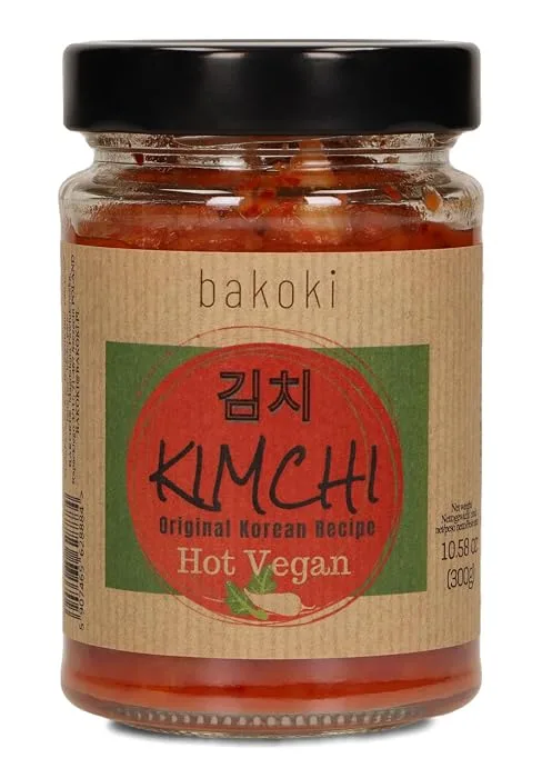 Bakoki KIMCHI Hot Original Korean recipe with beetroot 2x 300 g - pack of 2 KIMCHI HOT BEETROOT 300 g (pack of 2) - HOT VEGAN