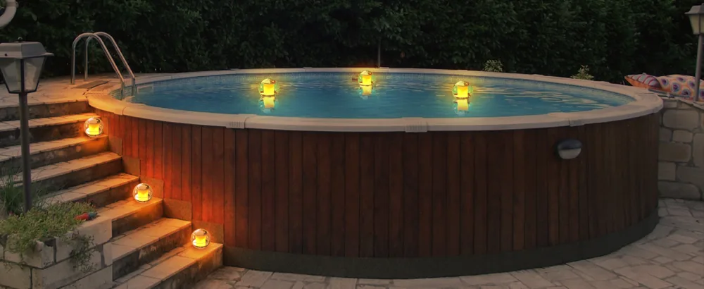 Solar floating flame pool lighting flame light Pool accessories pond lighting solar floating ball pool light water light solar lamps decoration for outside balcony pond garden (2 pieces) flame 2 pcs - pool lichter unterwasser