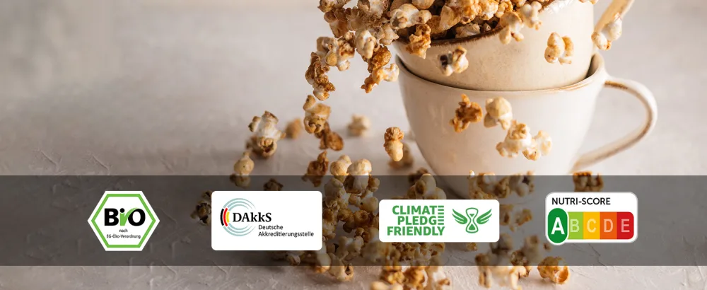 Biojoy ORGANIC popcorn corn Diamond Blue (1 kg) unsweetened and unsalted cinema popcorn corn 1 kg (1 pack) - bio popkornmais popcornmais popcorn-mais smartfood maschine premium natur zuckerfrei blau mushroom