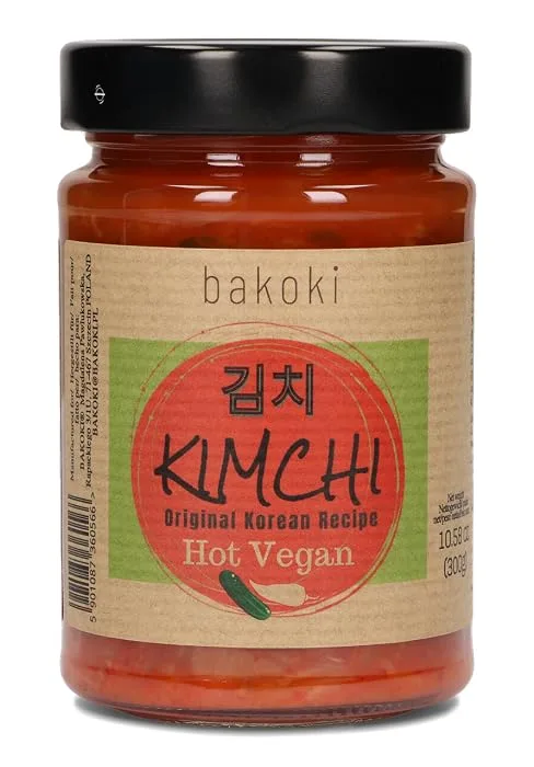 Bakoki KIMCHI Original Korean Recipe - Pack of 3 MILD | HOT | VEGAN 300 g (pack of 3) - Kimchi bakoki Gurke