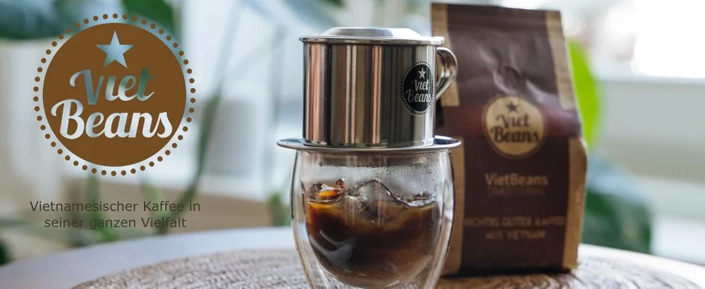 Vietbeans traditional - nice coffee gift in solid packaging - ground roasted coffee - 250g coffee and coffee filter - Gift idea for coffee lovers GIFFSET ground 550 g (1 Pack) - VietBeans Kaffee vietnamesischer Kaffee Kaffee Vietnam traditioneller vietnamesischer Kaffee