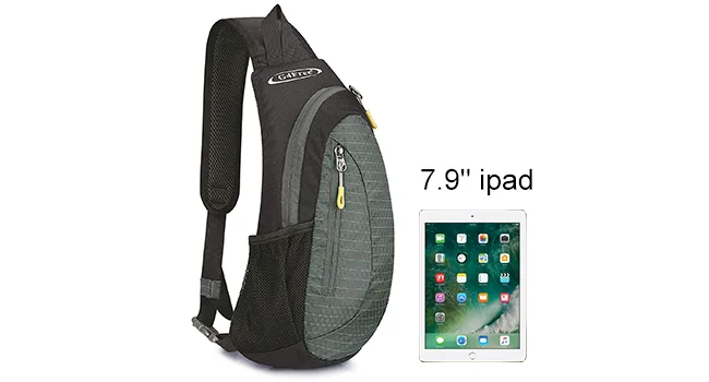 G4Free light breast pocket sling shoulder backpacks nice shoulder bag triangle pack pack backpack travel cycling or multiple daily packs black - G4Free