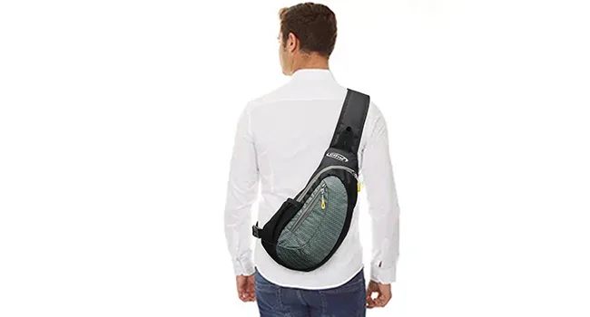 G4Free light breast pocket sling shoulder backpacks nice shoulder bag triangle pack pack backpack travel cycling or multiple daily packs black - G4Free