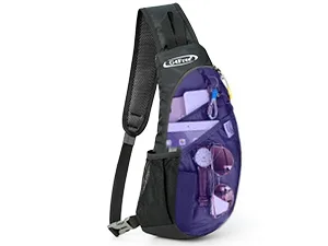 G4Free light breast pocket sling shoulder backpacks nice shoulder bag triangle pack pack backpack travel cycling or multiple daily packs black - G4Free