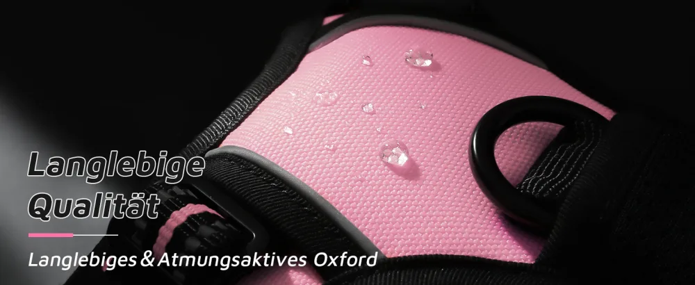 Eagloo dog harness medium -sized dogs anti -train dog harness with reflex strips and control adjustable adjustable and durable breast harness dog suitable for walking and jogging pink m m (1 pack) pink) - product information 4