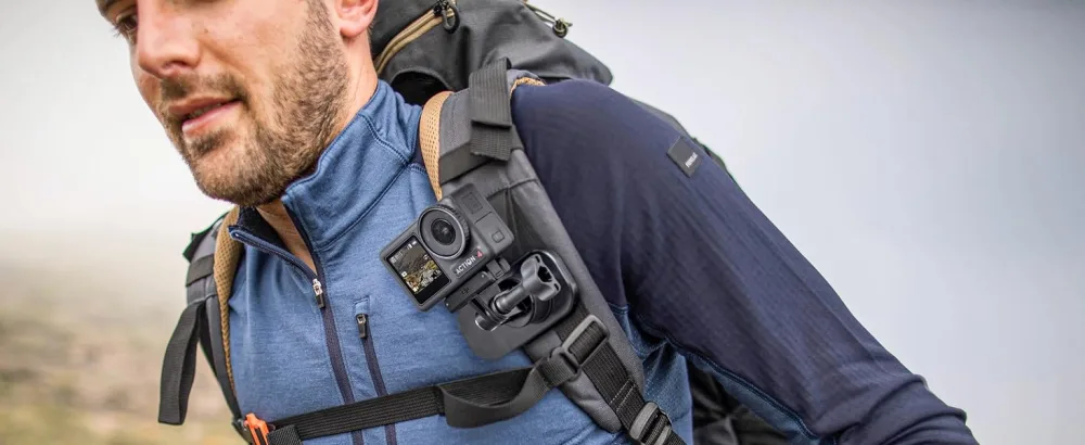 STARTRC Magnetic Backpack Shoulder Strap Mount 360 Universal Quick Release Backpack Mount for DJI Action/Osmo Pocket/Max/Mini/Hero/Fusion Session/Insta360 and Action Camera Accessories Backpack Clip Mount - Magnetische Rucksack-Schultergurthalterung