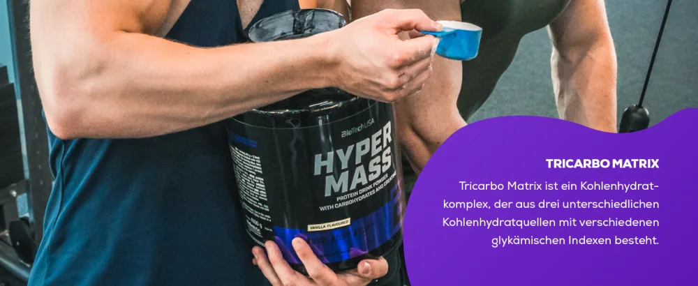 Biotechusa Hyper Mass - Mass Gainer with carbohydrates & protein mixture |Micronized creatine |Gluten -free 1 kg chocolate chocolate 1 kg (1 Pack) - Hyper Mass