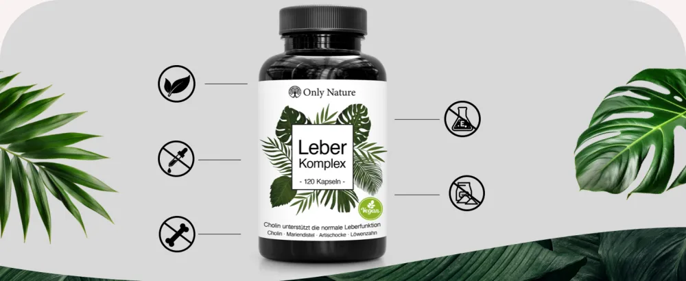 Liver capsules high -dose - 120 capsule - Unique composition: Mariend thistle choline artichokes - produced in Germany & laboratory testing - natural & vegan - liver detox test winner - product information 6