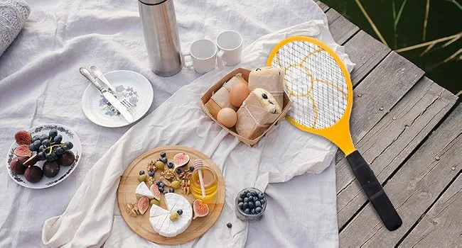 Electric fly swatter electric fly catcher insect killer mosquito swatter - test winner customer satisfaction (set: 3 pieces) - fliegenklatsche