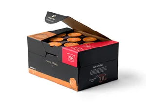 Tchibo Cafissimo storage box espresso strong coffee capsules 96 pieces (espresso intensive with strong roasted aromas) sustainable & fair trade 720 g (1 Pack) - cafissimo kapsel
