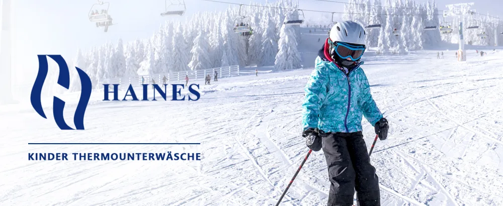 HAINES children's thermal underwear set with quick-dry function for girls & boys size 110-164 - Thermounterwäsche