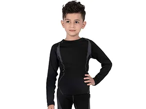 HAINES children's thermal underwear set with quick-dry function for girls & boys size 110-164 - Thermounterwäsche