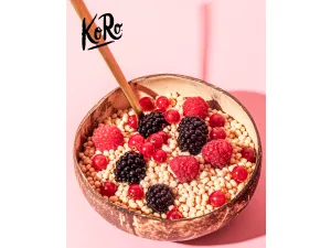 KoRo - Soya Protein Crispies 1 kg - 60 % Protein Vegan Value Pack - CRIS_004