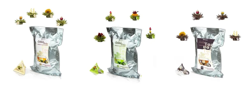 Creano tea flowers 36 tea balls in cup format - Teelini black tea bulk pack - product information 3
