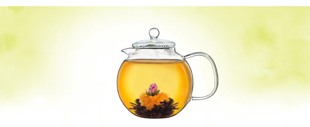 Creano tea blower 36 tea balls black tea large pack blossom in bulk pack tar lunches blooming tea flowering tea 36x black tea - ErblühTee schwarz